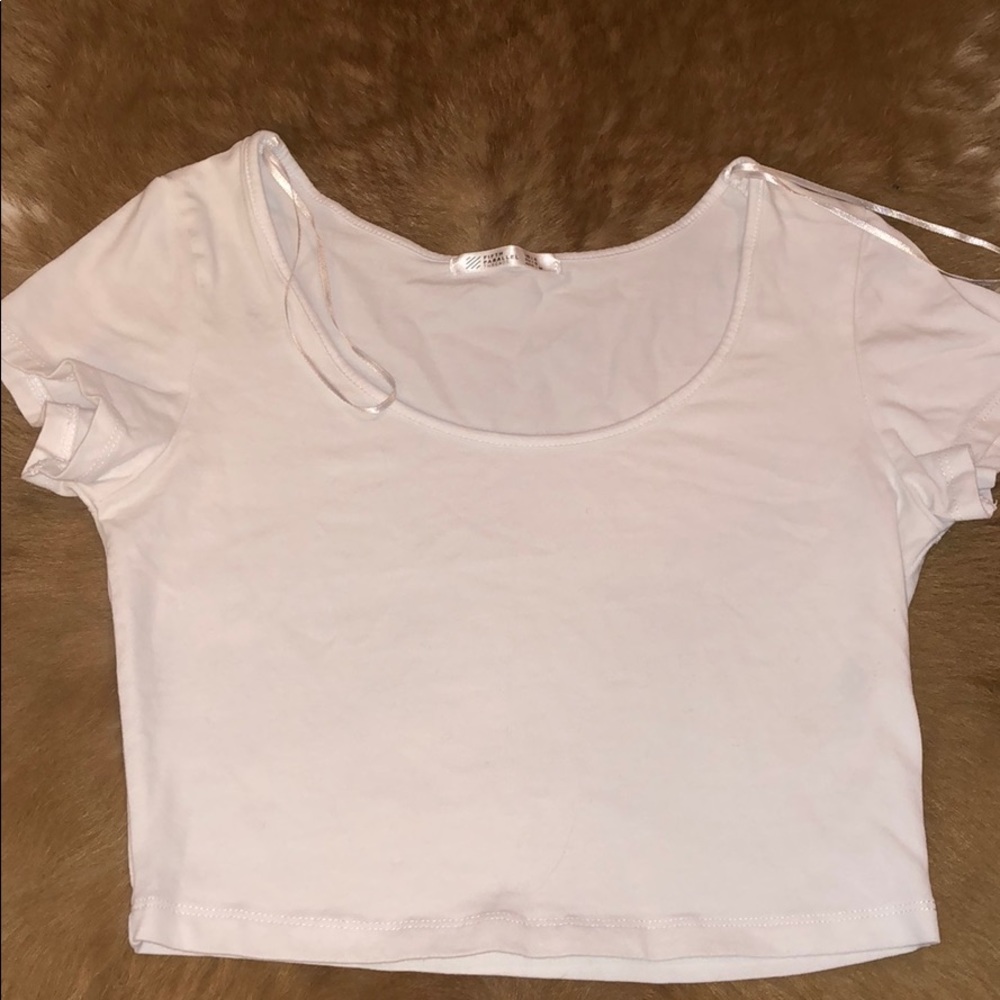 White Crop Top
